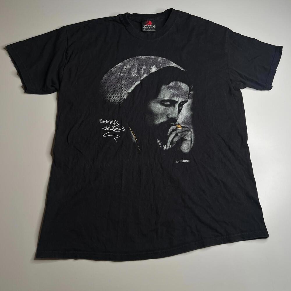 Vintage Bob Marley Zion Rootswear T-Shirt 2004 2007 Reggae Rasta Graphic Tee XL